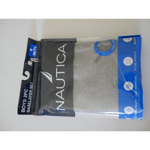 Nautica Boy's Thermal Base Layer Set Gray S 6/7 - Picture 2 of 6